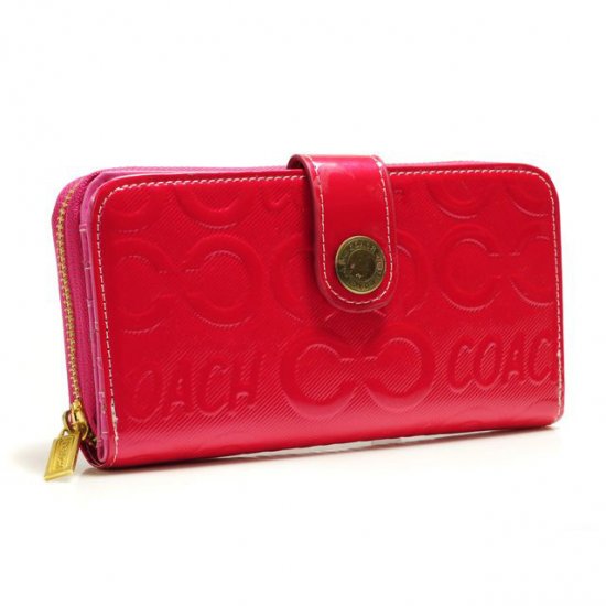 Coach Logo Large Red Wallets BCN | Coach Outlet Canada
